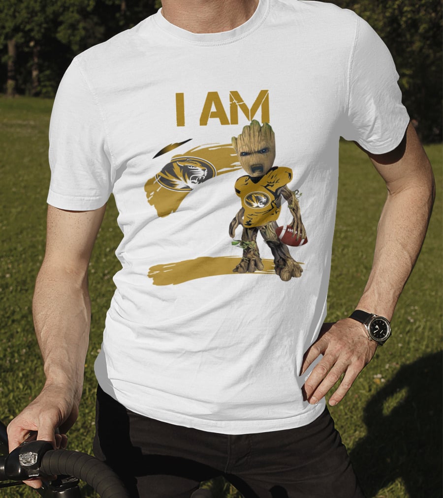 I AM Missouri Football Tiger Groot T-Shirt
