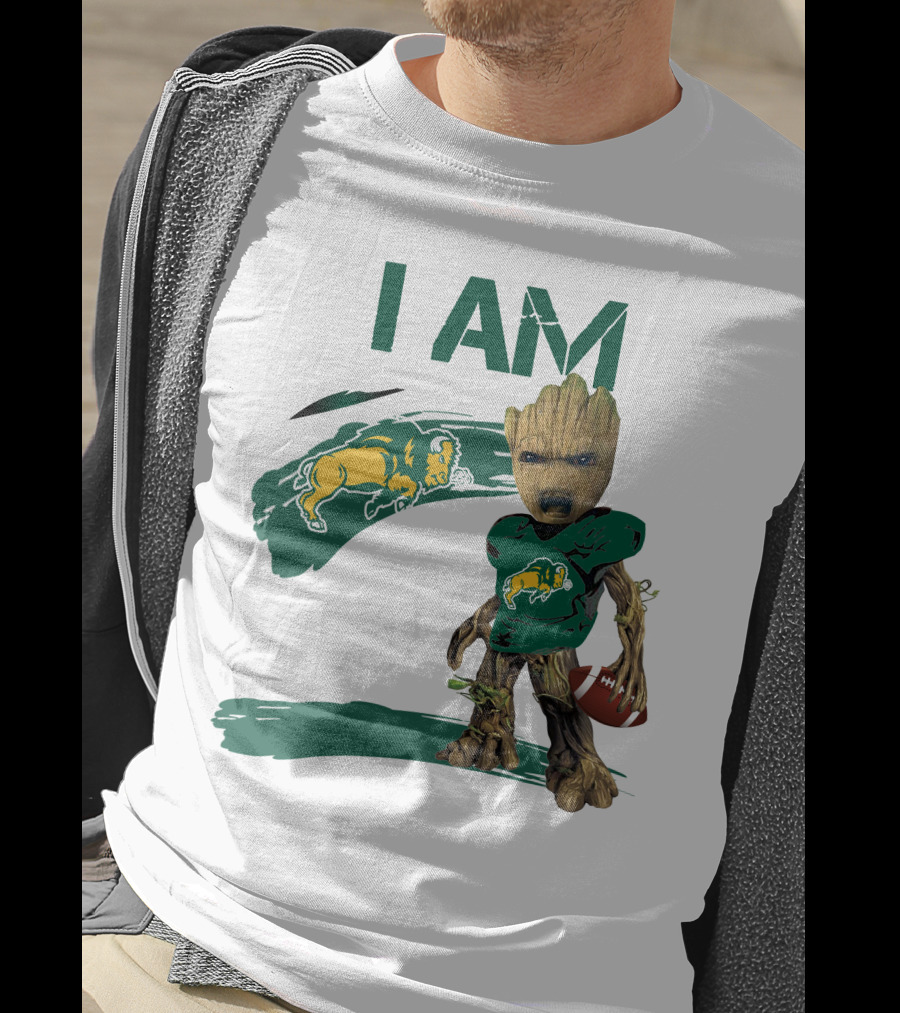 I AM North Dakota State Bison Football Groot T-Shirt