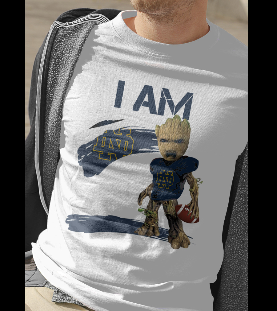 I AM Notre Dame ND Football Groot T-Shirt