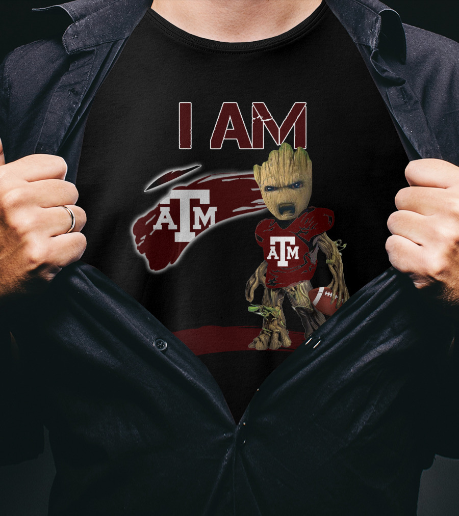 I AM Texas A&M Football Groot T-Shirt