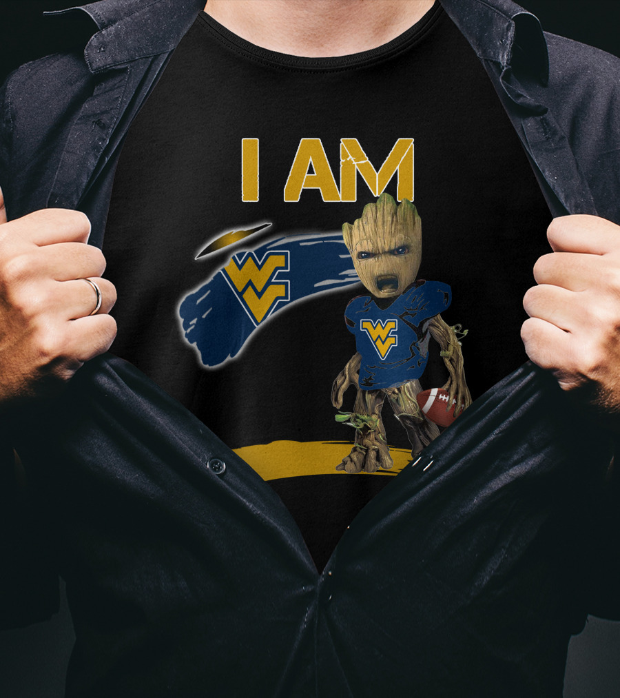 I AM West Virginia WVU Football Groot T-Shirt