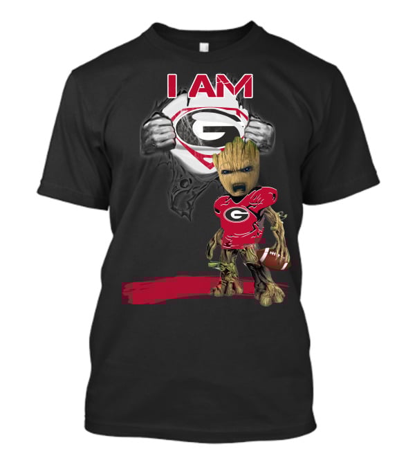 I Am Bulldogs Baby Groot Superman T-Shirt
