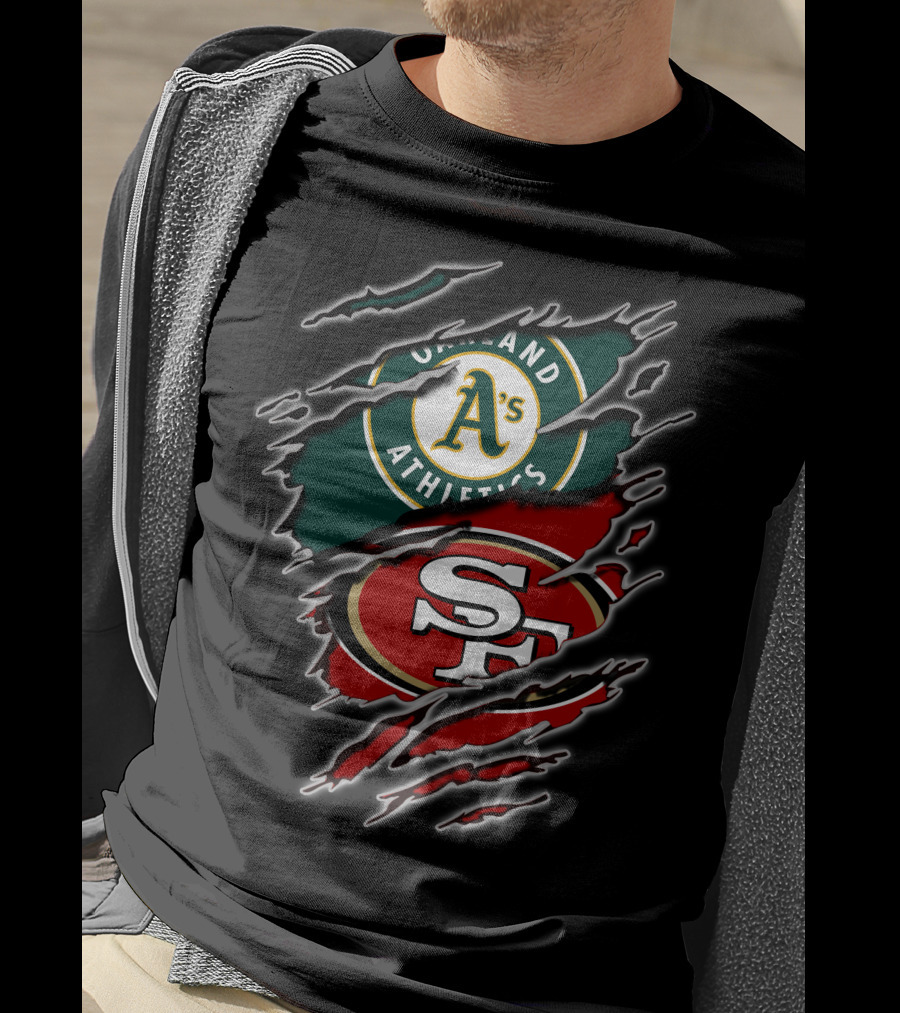 Oakland Athletics San Francisco 49ers Split T-Shirt