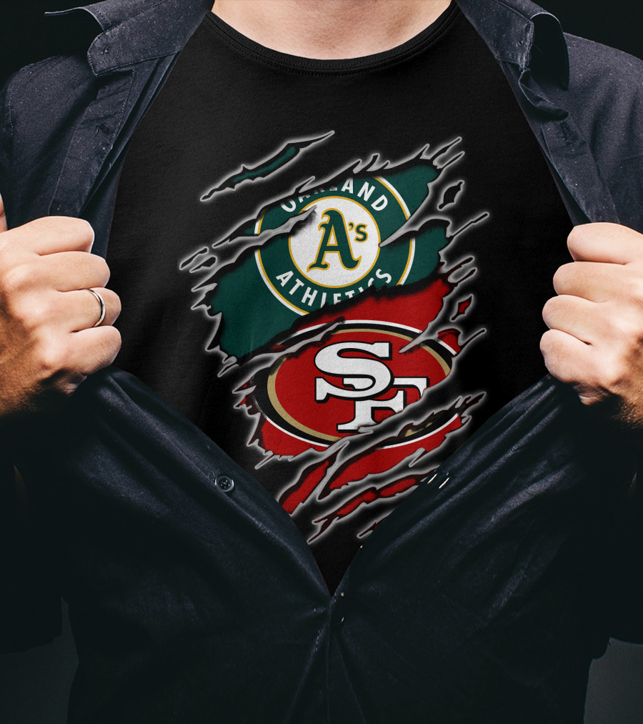 Oakland Athletics San Francisco 49ers Split T-Shirt