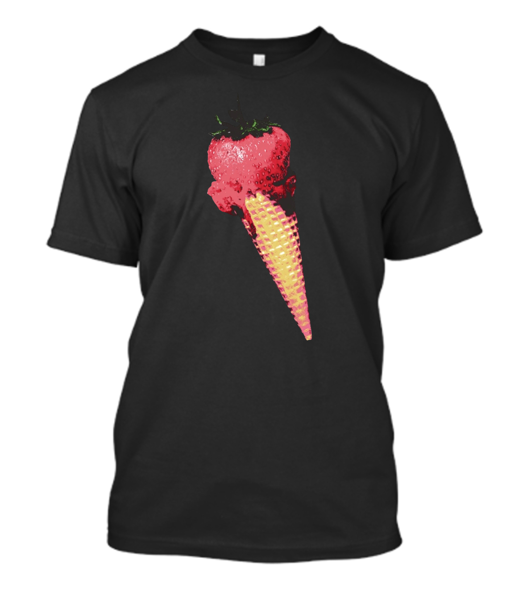 Strawberry Ice Cream Cone Fusion T-Shirt