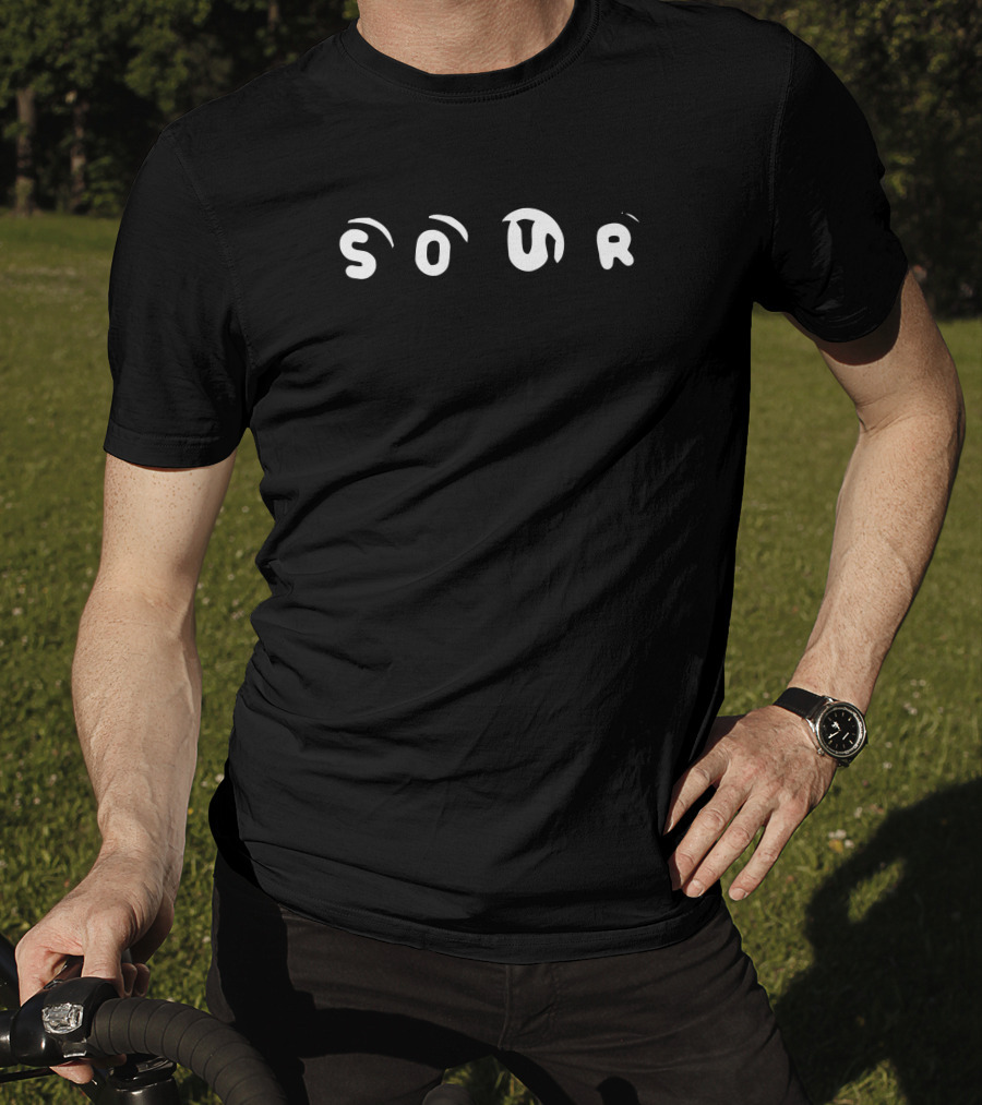 SOUR Graphic Drip Text T-Shirt
