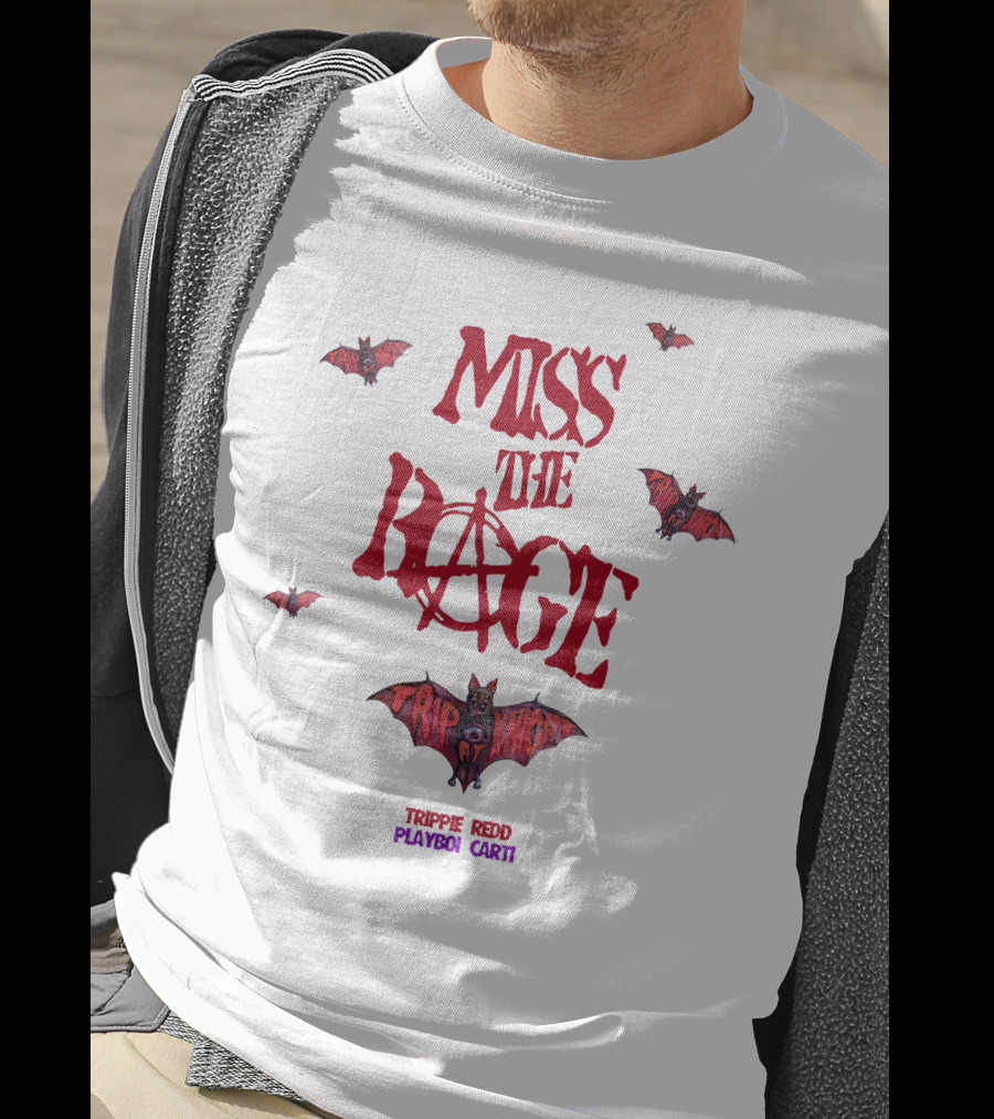 MISS THE RAGE TRIPPIE REDD PLAYBOI CARTI BAT WINGS T-Shirt