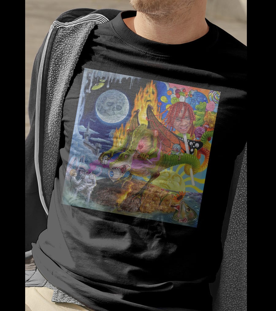 Trippie Redd Love Scars Cosmic Adventure With Dragon And Astronaut T-Shirt