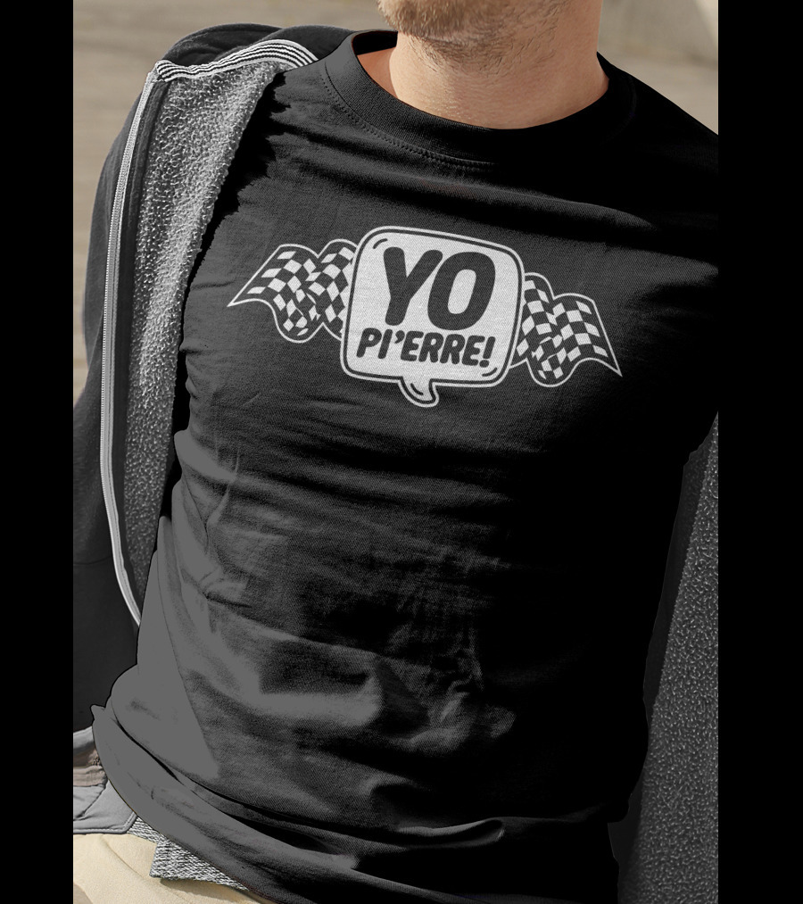 YO Pi'ERRE Checkered Flags T-Shirt