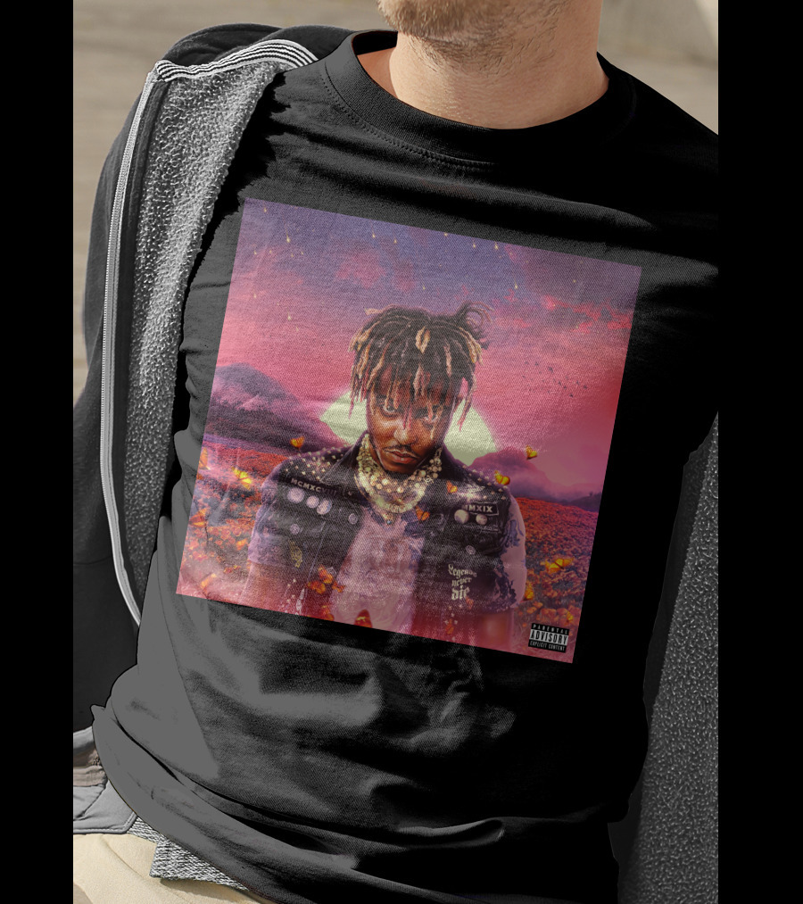 Juice Wrld Legends Never Die Album Cover Parental Advisory T-Shirt