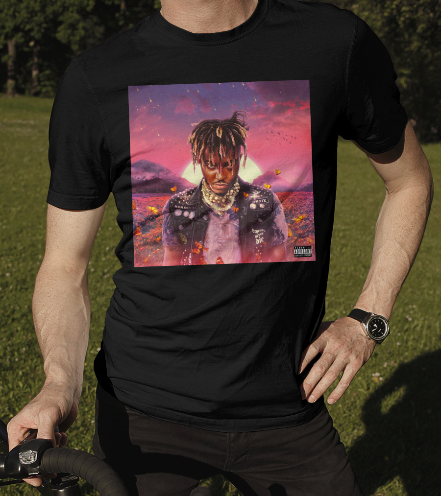 Juice Wrld Legends Never Die Album Cover Parental Advisory T-Shirt