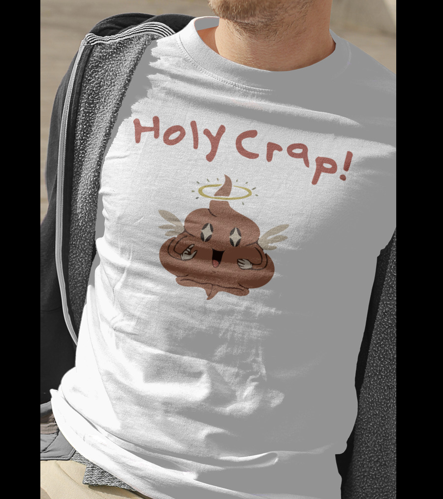 Holy Crap Angel Poop With Halo And Wings By Sharkrobot Vivziepop T-Shirt