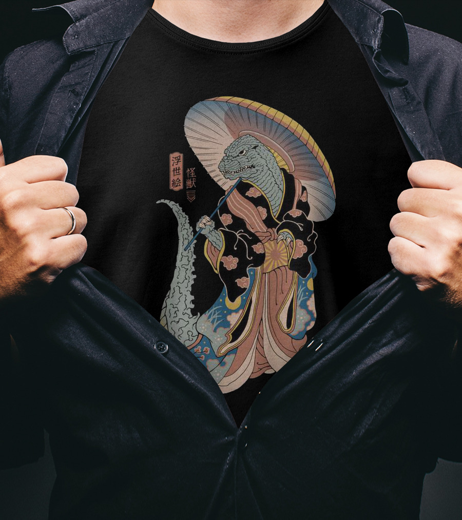 Stolas And Octavia Kaiju Ukiyo-e T-Shirt