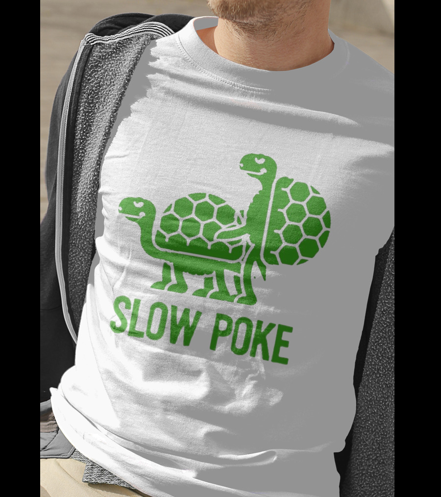 Slow Poke Turtles Hexagonal Pattern Fun T-Shirt