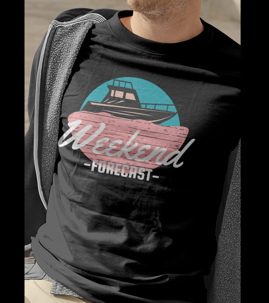 Weekend Forecast Boat On Water T-Shirt