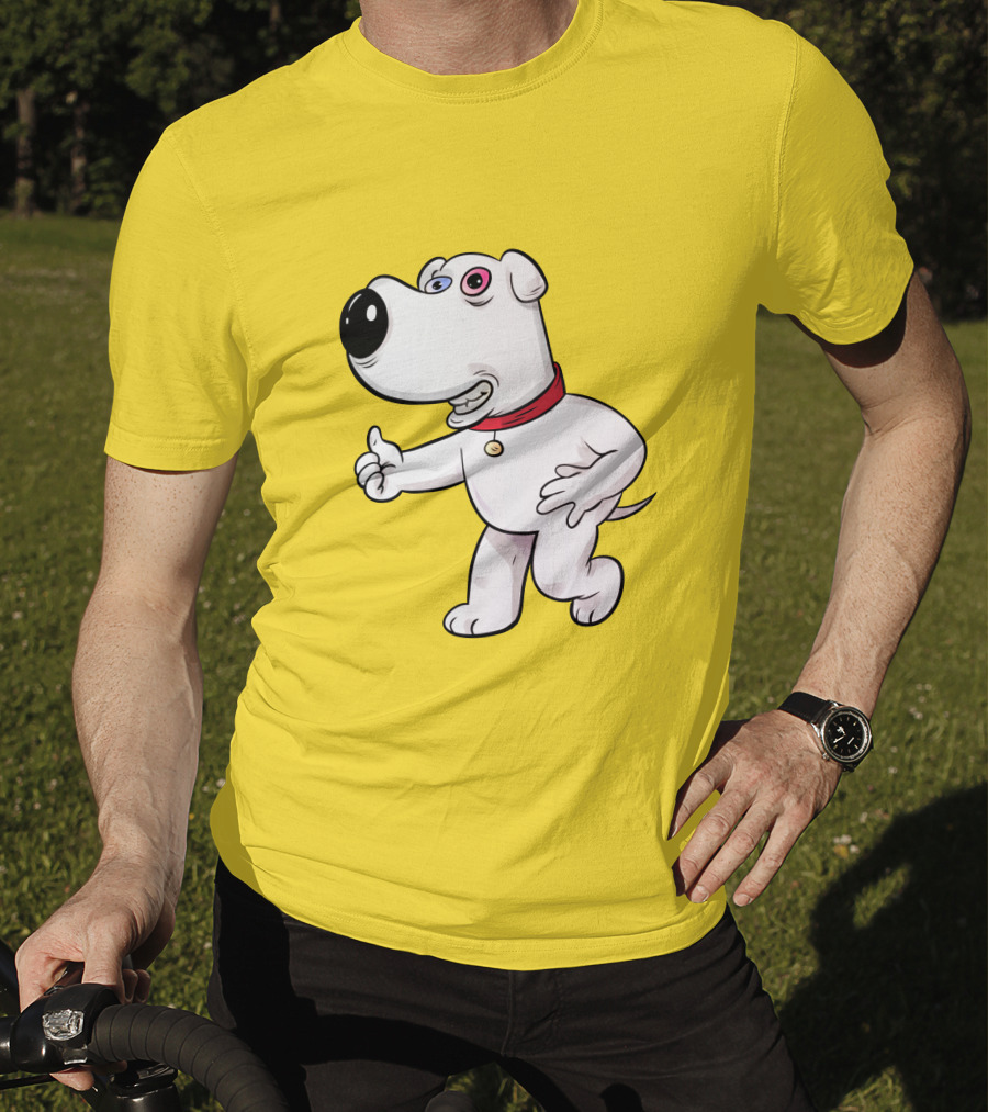 Brian Griffin Psychedelic Style Family Guy Character T-Shirt