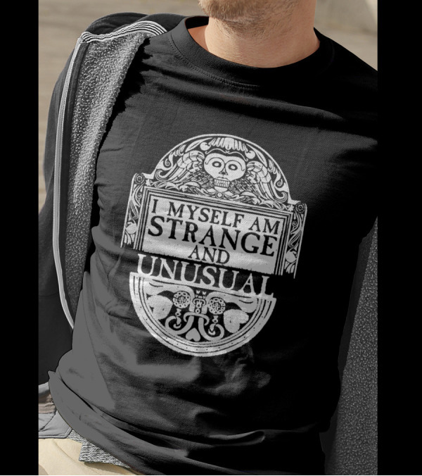 I Myself Am Strange And Unusual Skull Winged T-Shirt