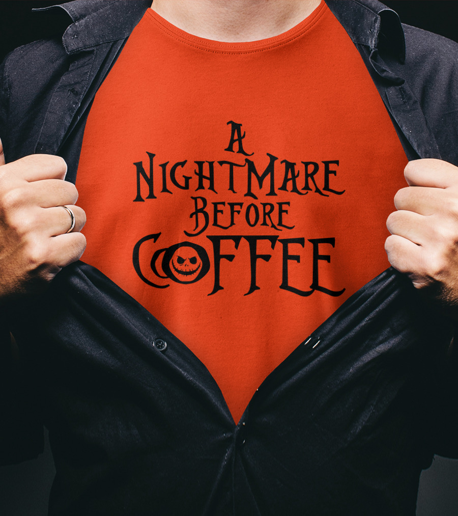 A Nightmare Before Coffee Jack Skellington T-Shirt