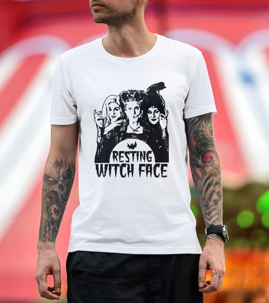 Resting Witch Face Sanderson Sisters Halloween Trio T-Shirt