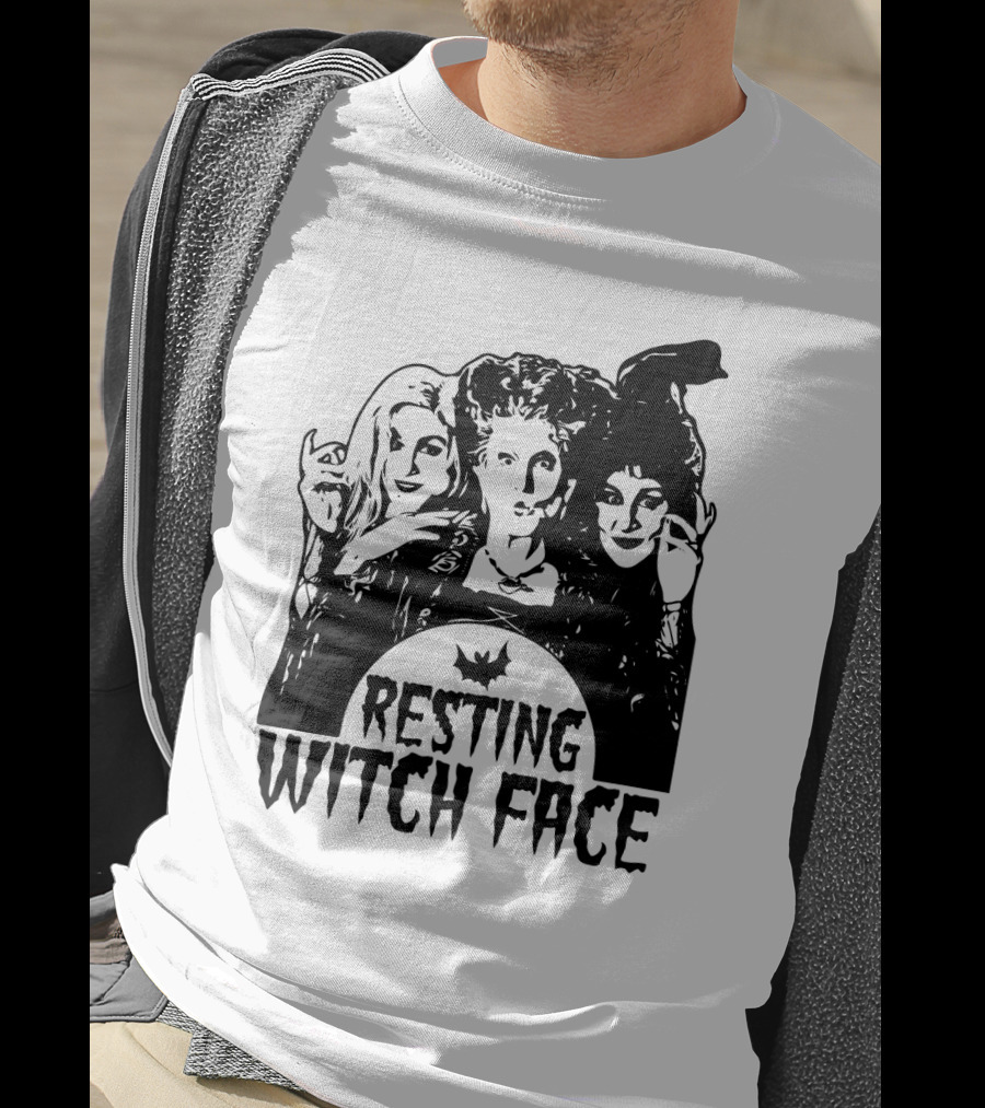 Resting Witch Face Sanderson Sisters Halloween Trio T-Shirt