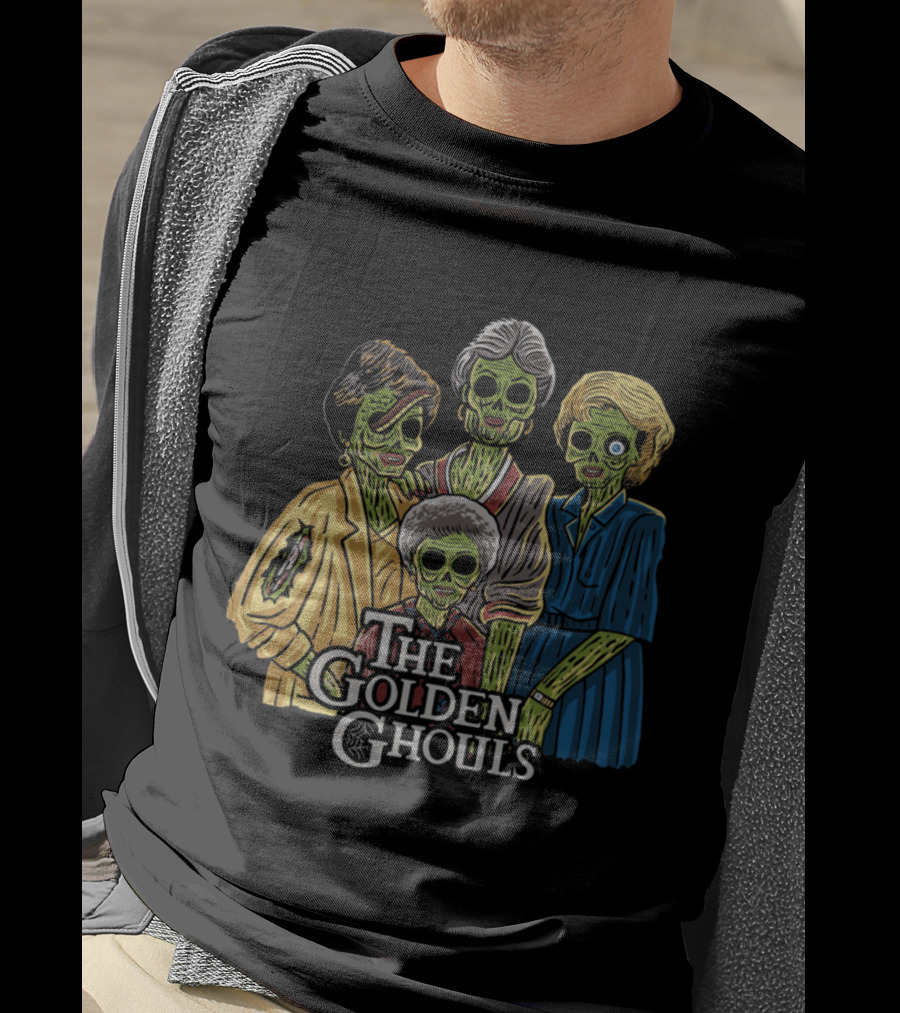 The Golden Ghouls Zombie Parody Featuring Iconic Quartet T-Shirt