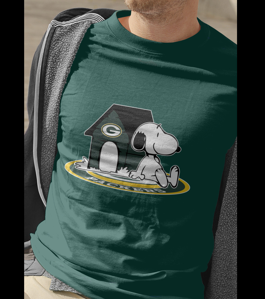 Green Bay Packers Football Fan Now And Forever Peanuts Snoopy T-Shirt