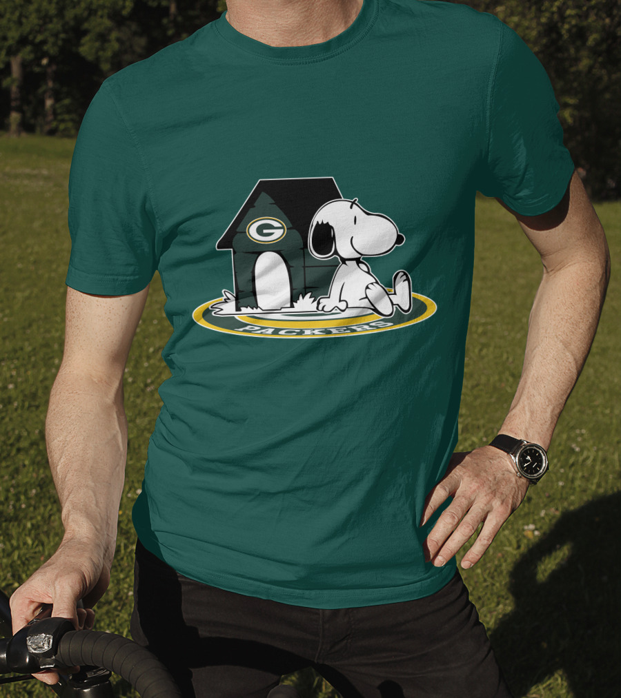 Green Bay Packers Football Fan Now And Forever Peanuts Snoopy T-Shirt