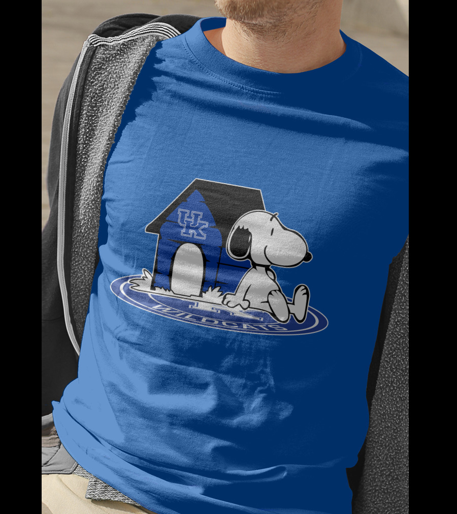 Kentucky Wildcats Snoopy Basketball Fan Now And Forever T-Shirt