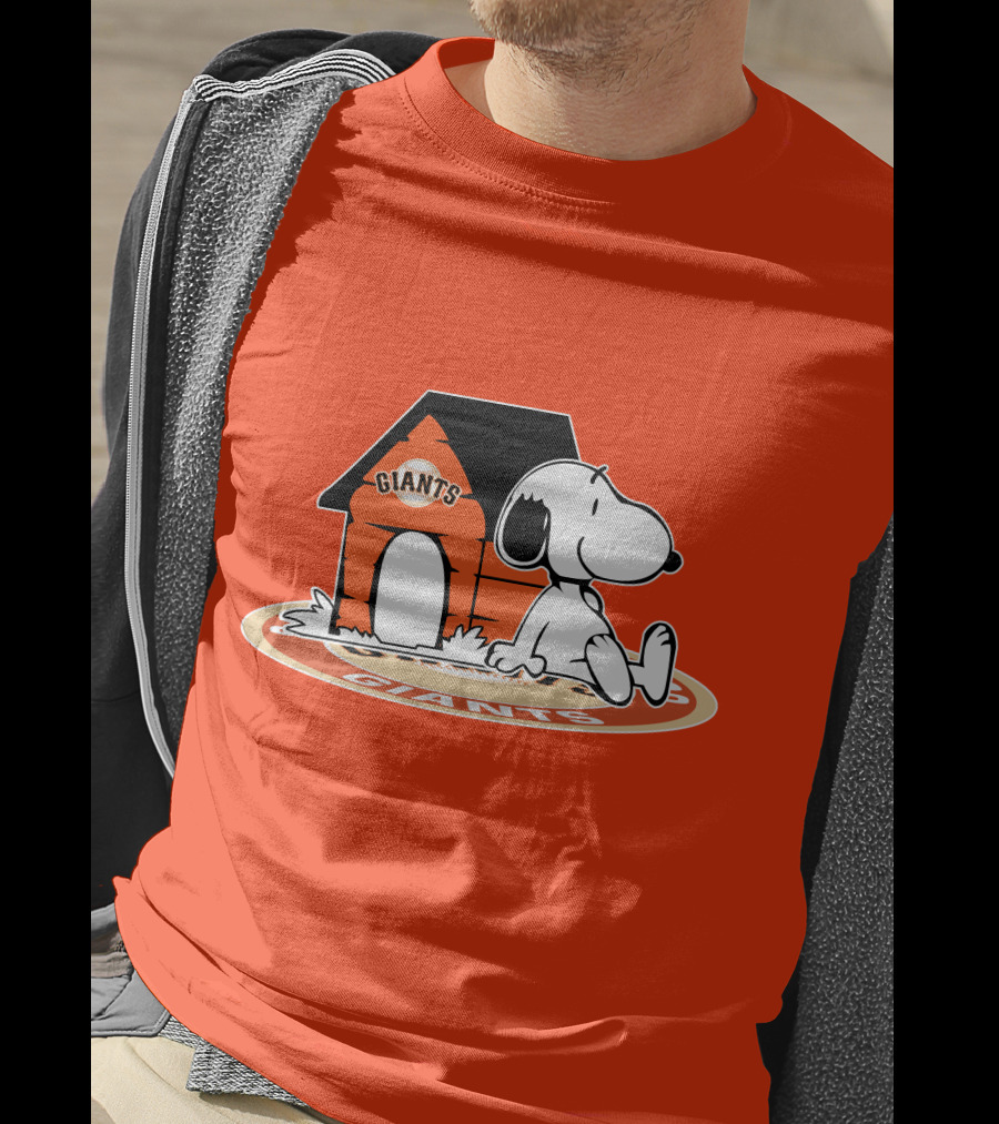 San Francisco Giants Fan Snoopy Baseball Now And Forever T-Shirt