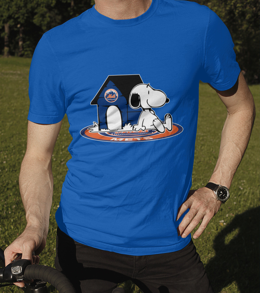Snoopy Mets Fan New York Baseball Now And Forever T-Shirt