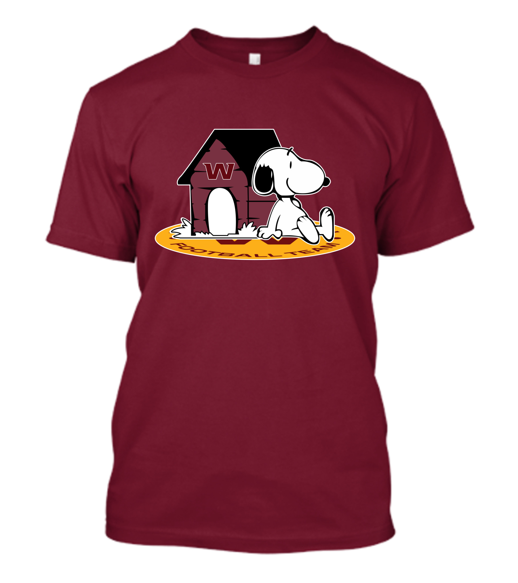 Washington Football Team Snoopy Doghouse Now And Forever T-Shirt