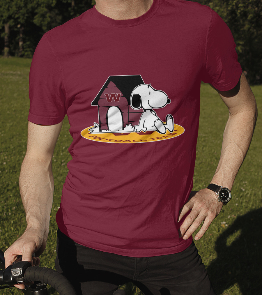 Washington Football Team Snoopy Doghouse Now And Forever T-Shirt