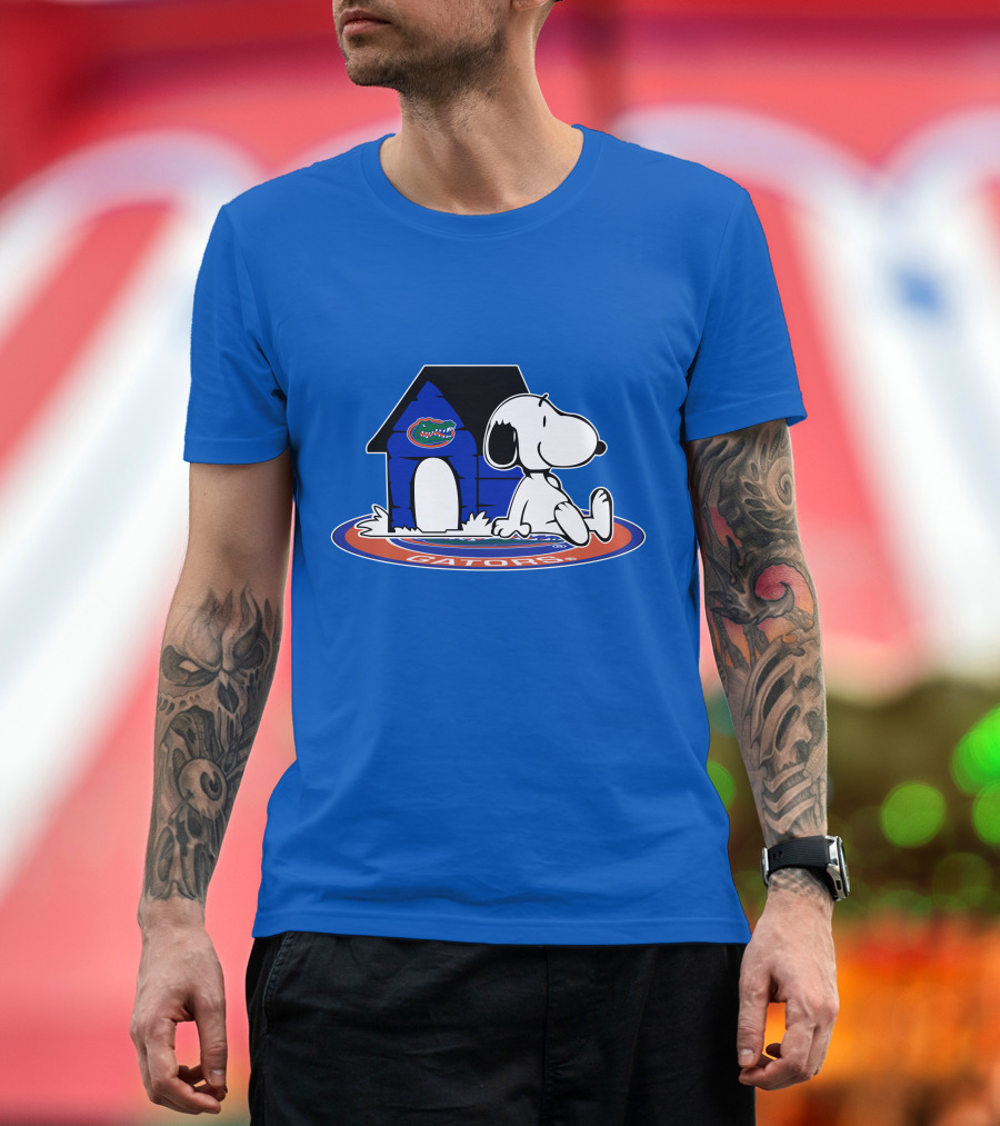 Florida Gators Fan Snoopy House Now And Forever T-Shirt
