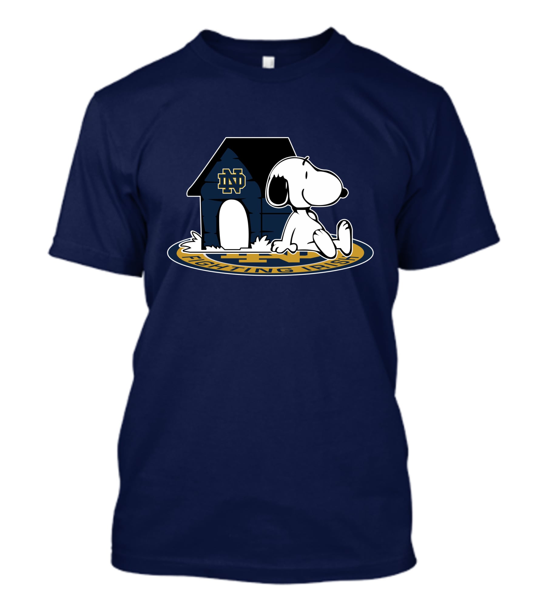 Notre Dame Fighting Irish Snoopy Football Fan Now And Forever T-Shirt