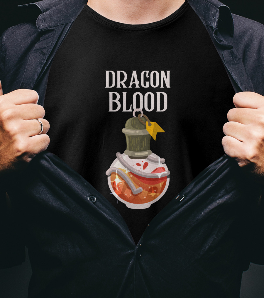 Dragon Blood Magic Potion Bottle T-Shirt