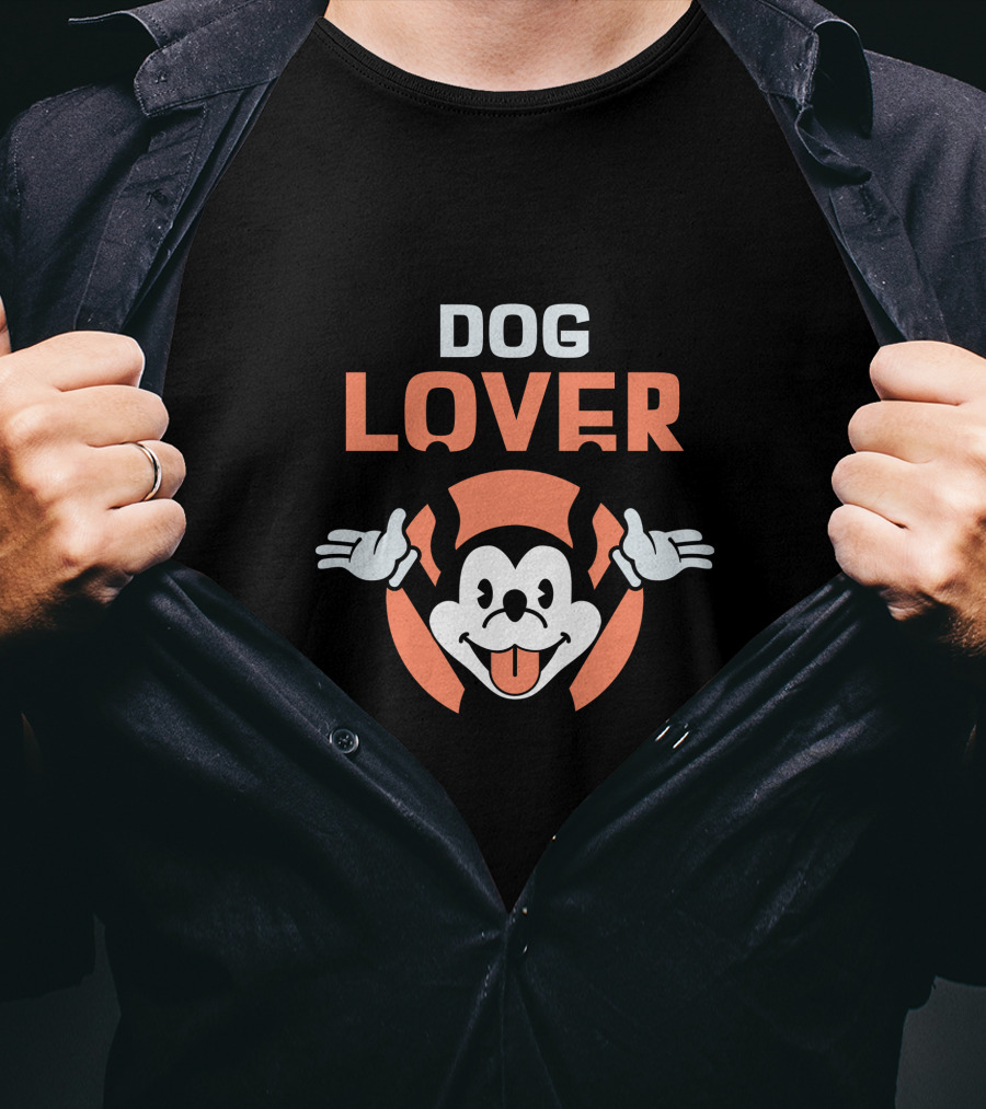 Dog Lover Screaming Cartoon Dog T-Shirt