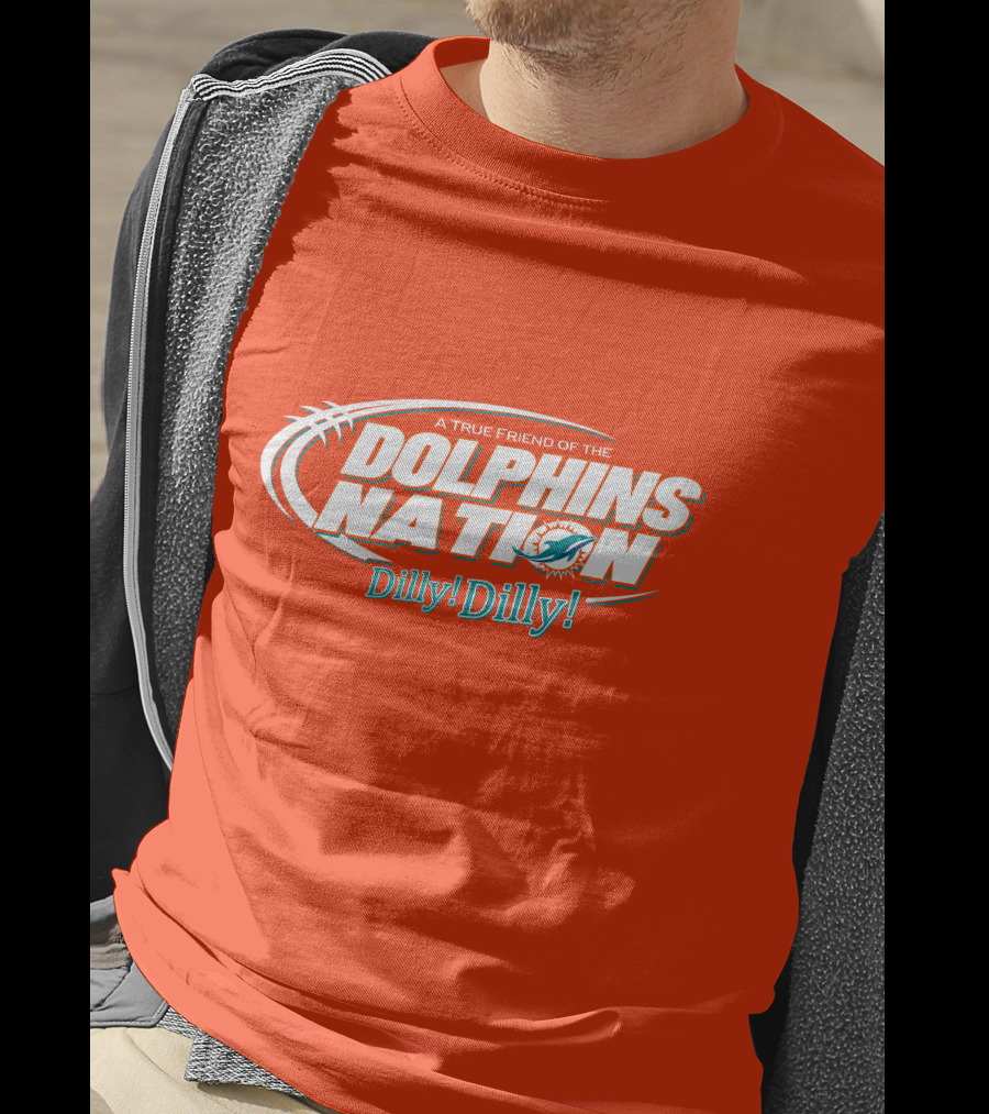A True Friend Of The Dolphins Nation Dilly Dilly T-Shirt