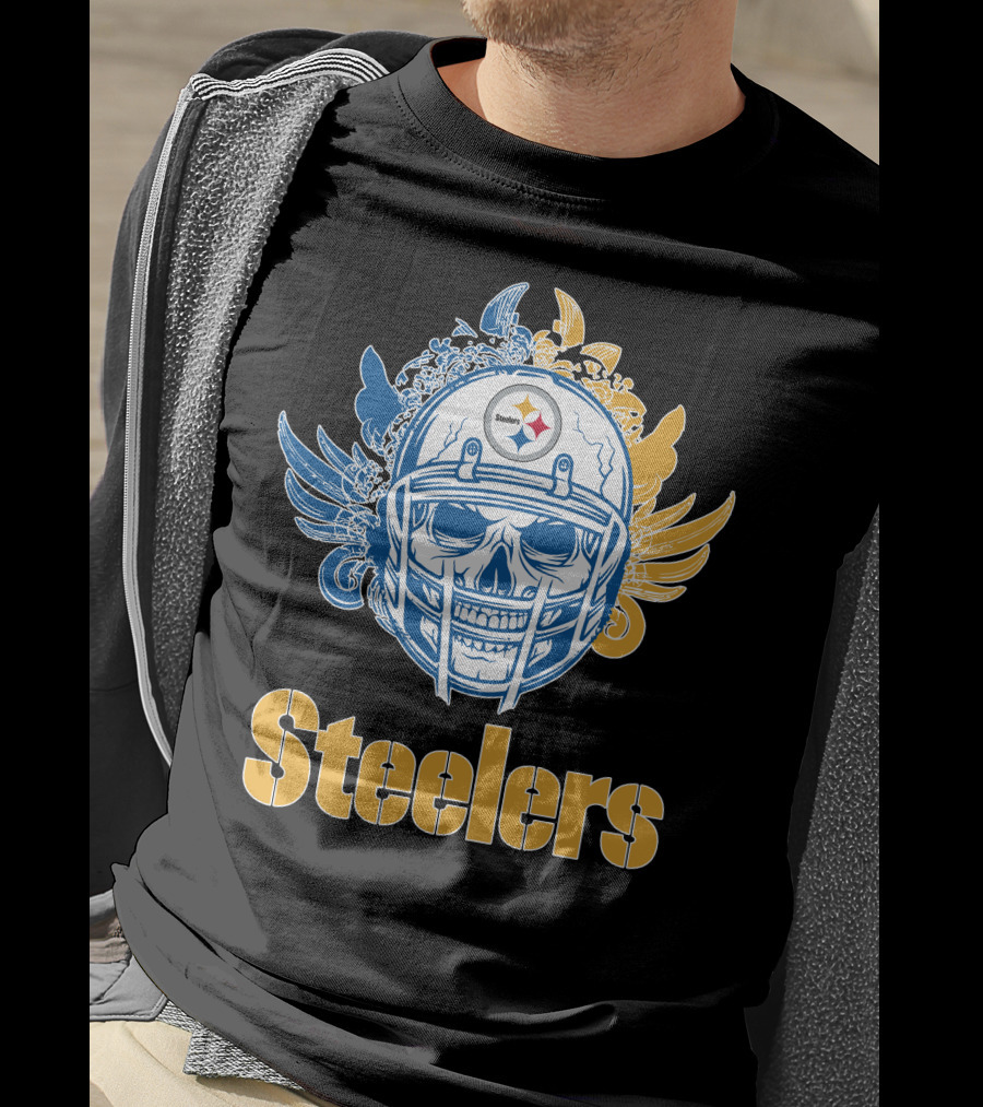 Pittsburgh Steelers Skull Steelers T-Shirt