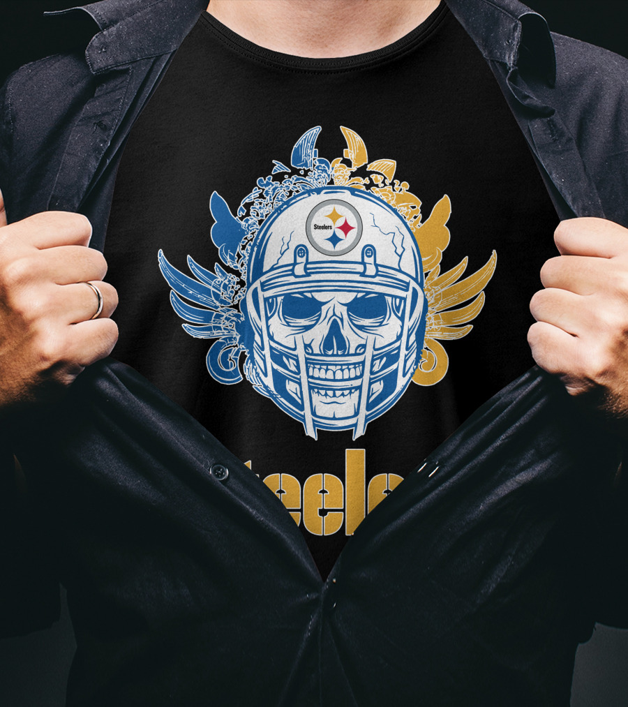 Pittsburgh Steelers Skull Steelers T-Shirt