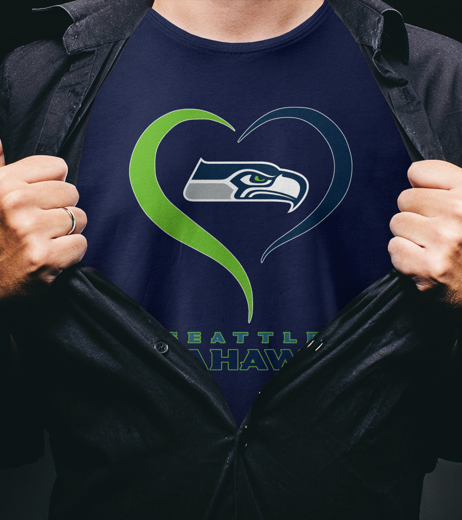 Seattle Seahawks Heart T-Shirt