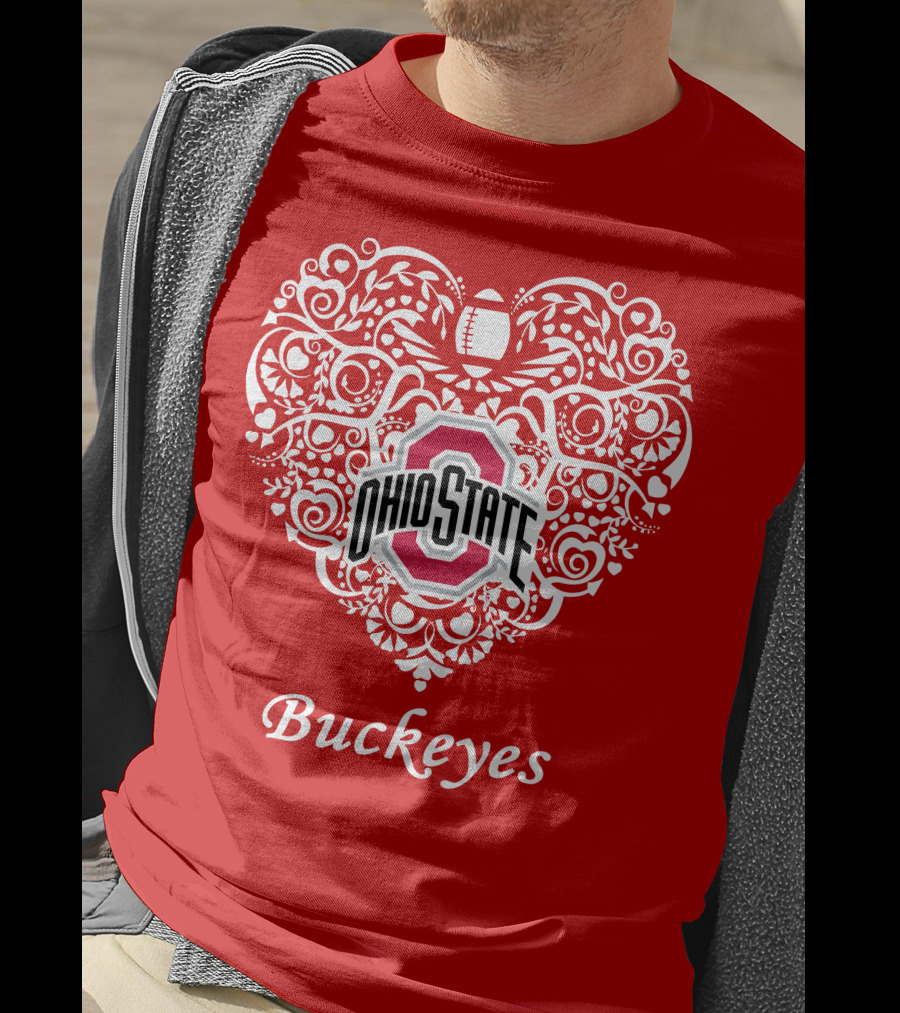 Ohio State Buckeyes Heart T-Shirt