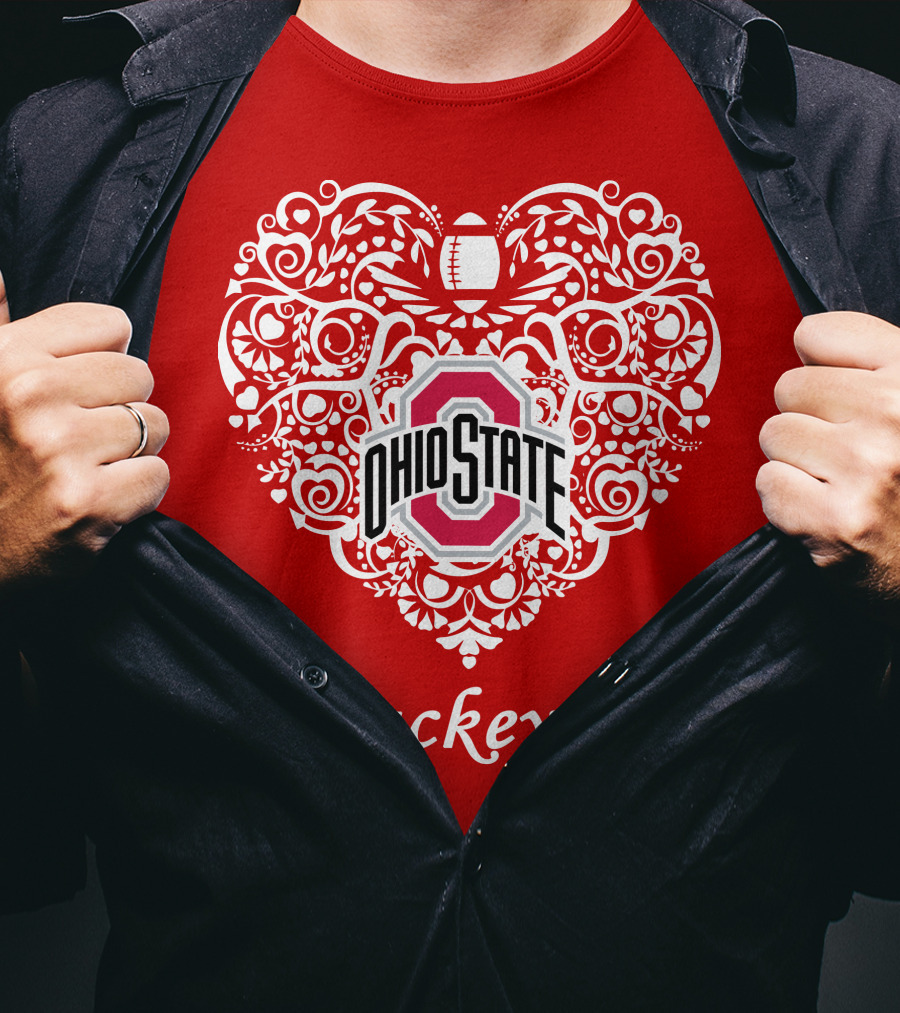 Ohio State Buckeyes Heart T-Shirt