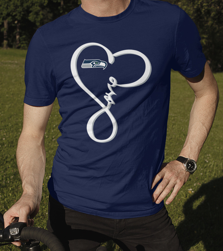 Seattle Seahawks Love Heart T-Shirt