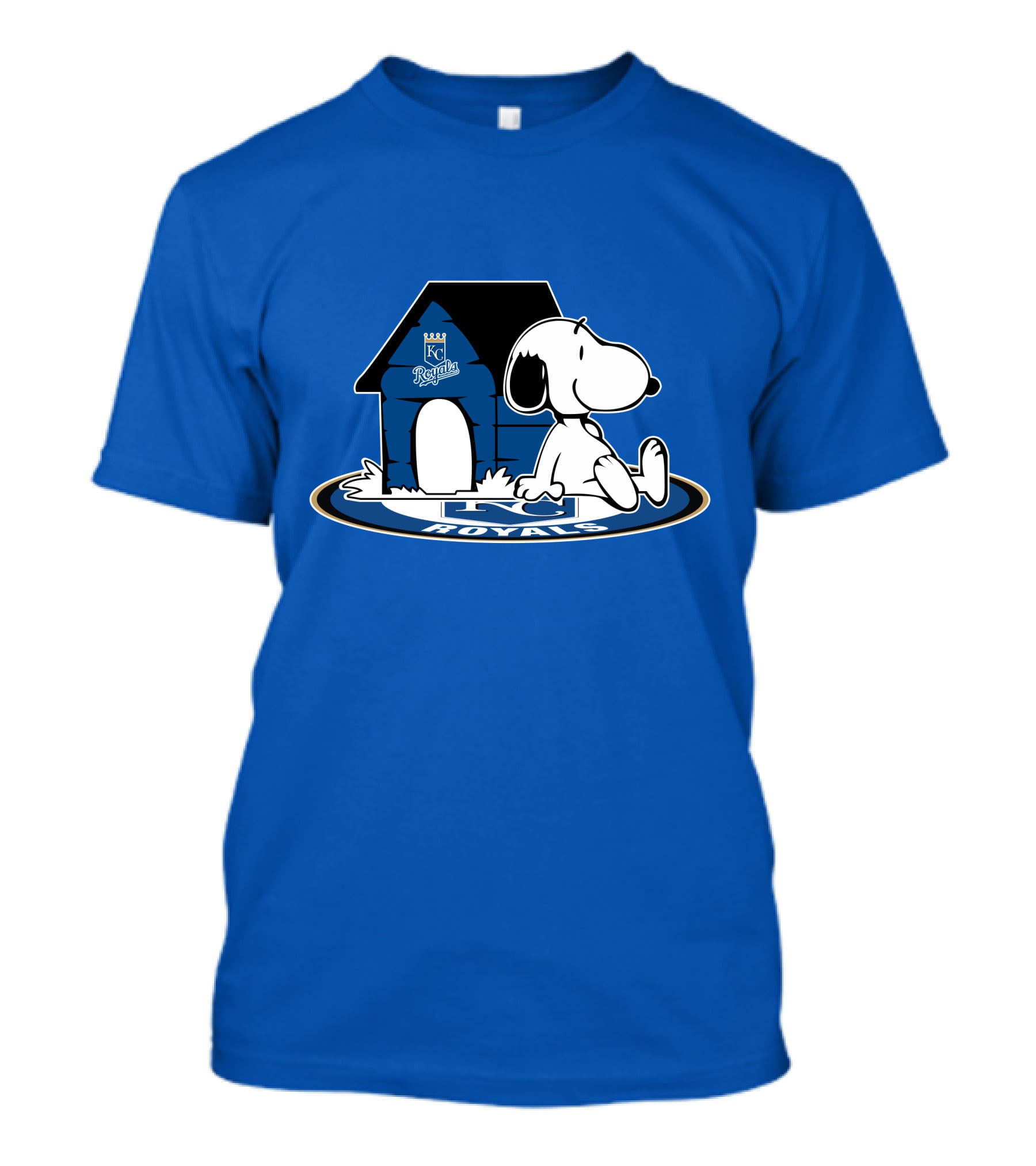 Kansas City Royals Snoopy And Doghouse Fan Now And Forever T-Shirt