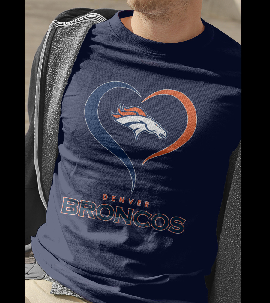 Denver Broncos Heart Logo In My Heart T-Shirt