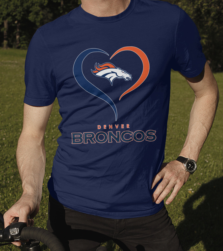 Denver Broncos Heart Logo In My Heart T-Shirt