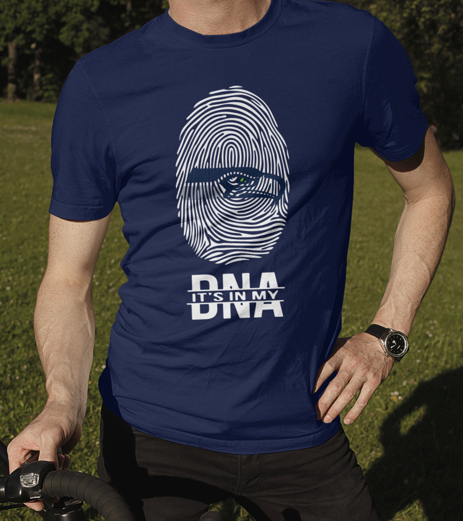 Seattle Seahawks Fingerprint It's In My DNA T-Shirt