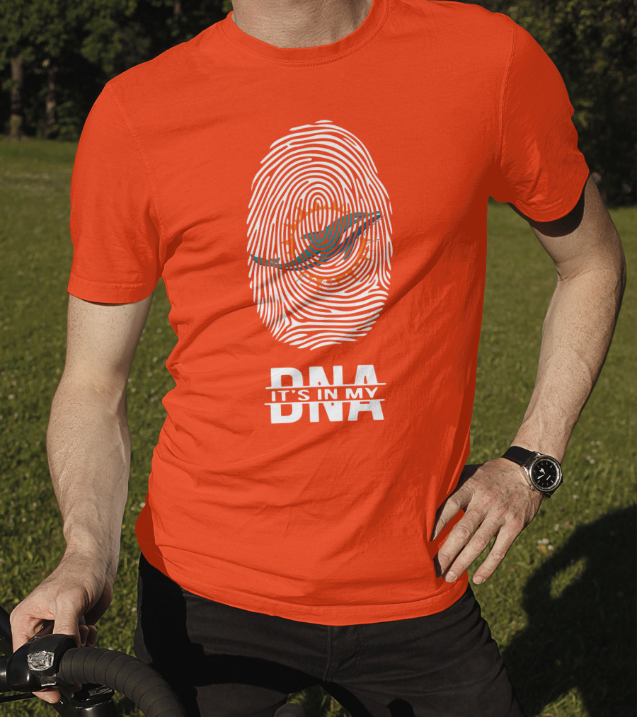 Miami Dolphins It's In My DNA Fingerprint T-Shirt
