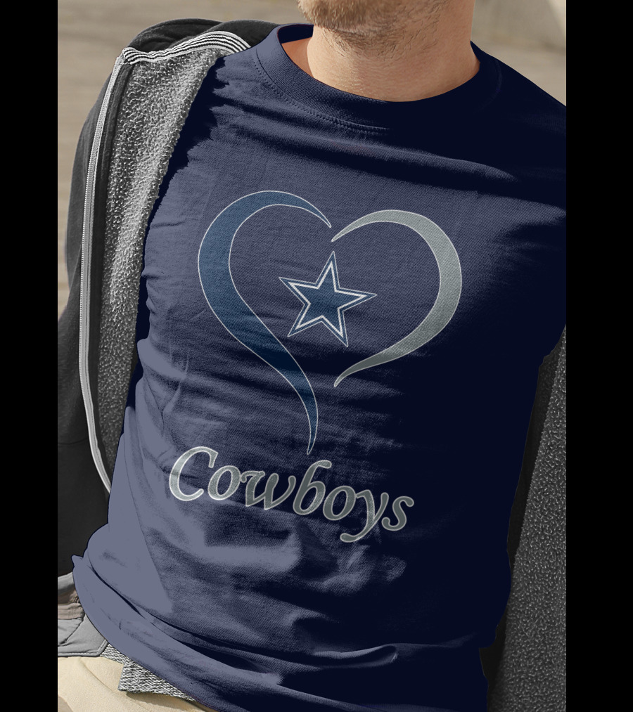 Cowboys Star Heart T-Shirt
