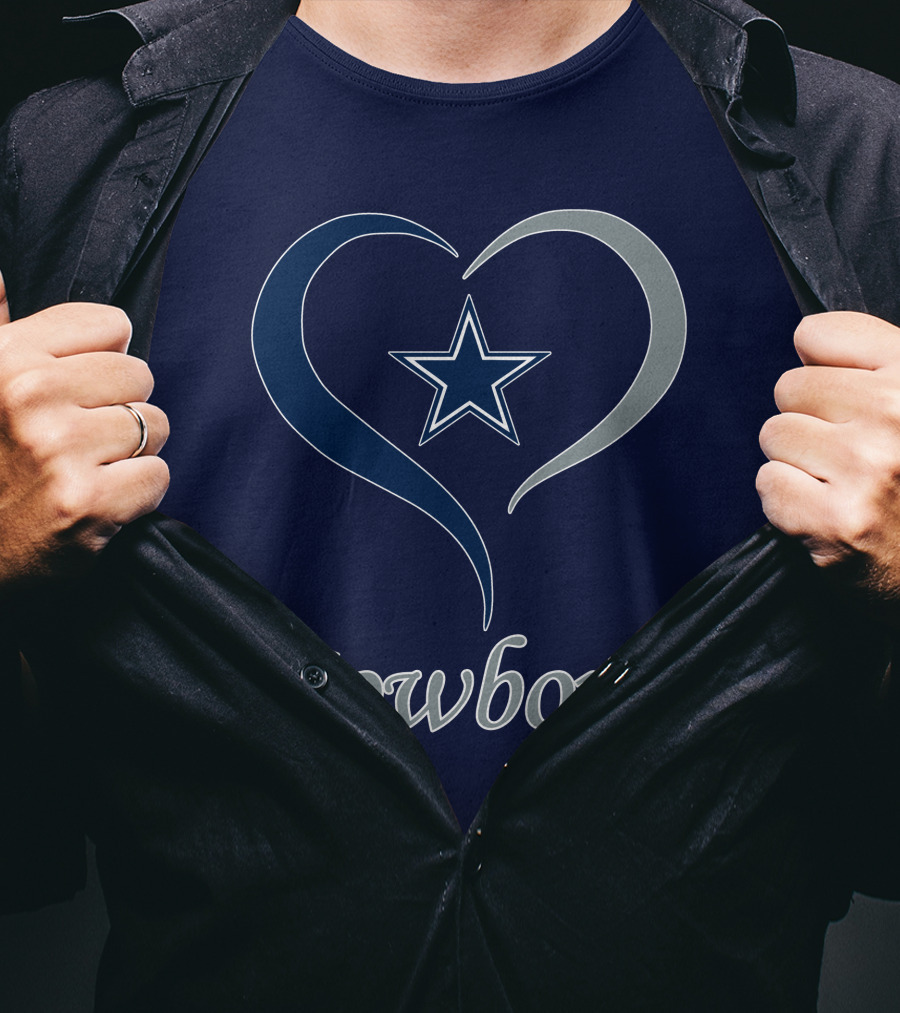 Cowboys Star Heart T-Shirt